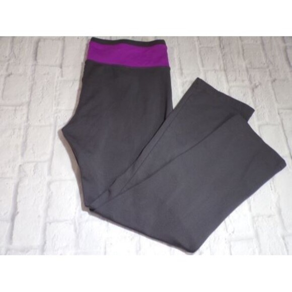 Aerie f.i.t. Womens Capri Leggings Activewear Gym Workout Size S.P Grey Purple - Picture 1 of 5